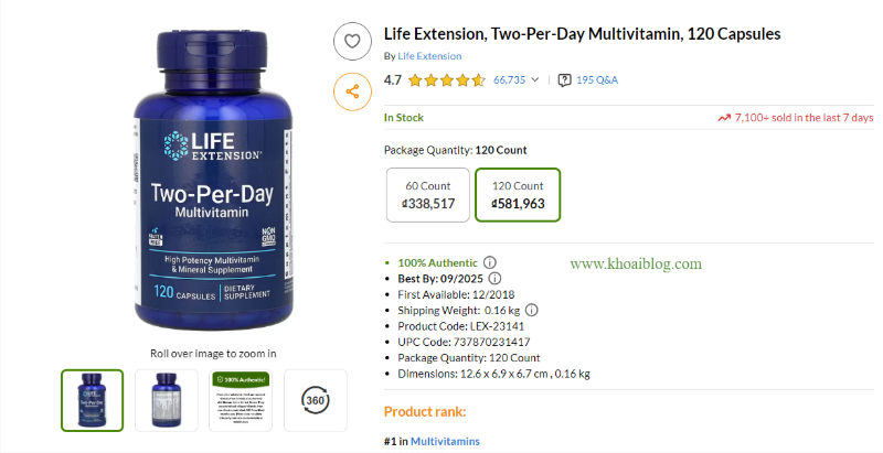 Two Per Day Multivitamin